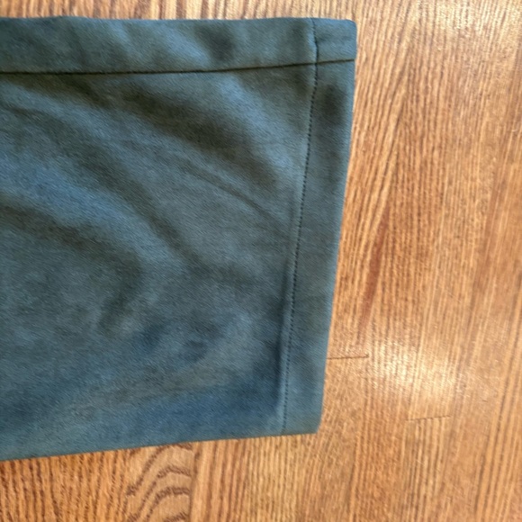 Nanette Lepore Kick‎ Crop Suede Pants 90s Olive preppy Large - Picture 5 of 6